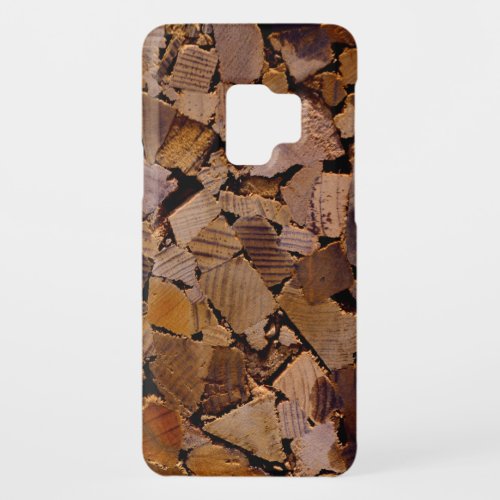 Firewood rustic cabin wood grain tree bark pattern Case_Mate samsung galaxy s9 case