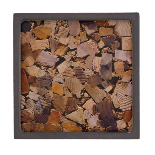 Firewood rustic cabin wood grain tree bark pattern jewelry box