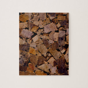 Firewood rustic cabin wood grain tree bark pattern jigsaw puzzle