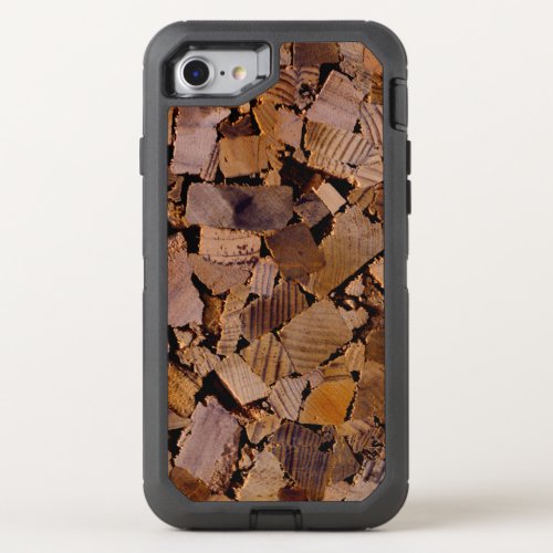 Firewood rustic cabin wood grain tree bark pattern OtterBox defender iPhone SE87 case
