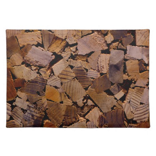 Firewood rustic cabin wood grain tree bark pattern placemat