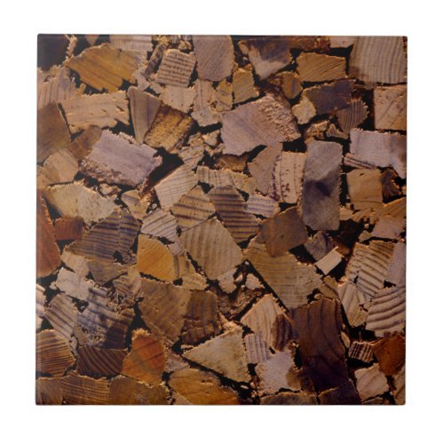 Firewood rustic cabin wood grain tree bark pattern tile