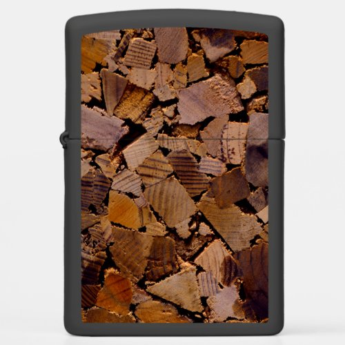 Firewood rustic cabin wood grain tree bark pattern zippo lighter