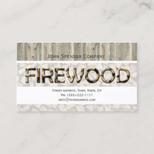 Firewood Supply Company Business Card
