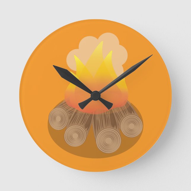 Firewoods Round Clock (Front)