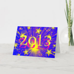 Firework '2013' greetings card