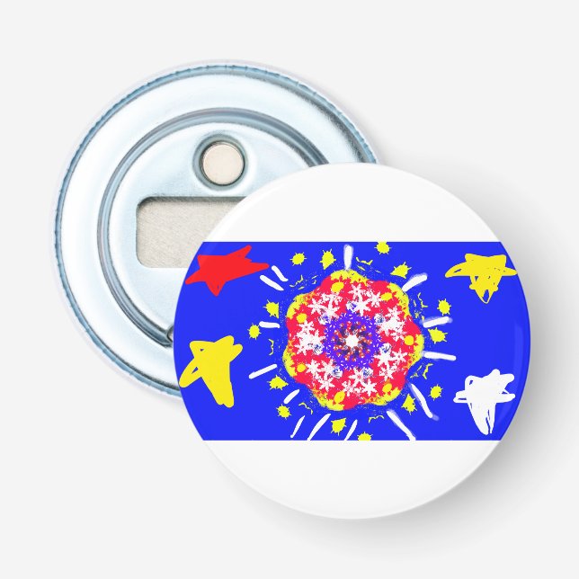 Firework 4th July style Bottle Opener (Front)