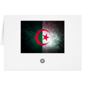Firework; Algeria Flag Cards (Back Horizontal)