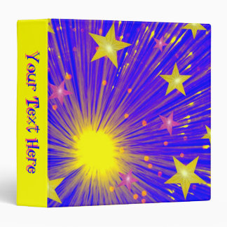Firework binder 'Your Text' yellow