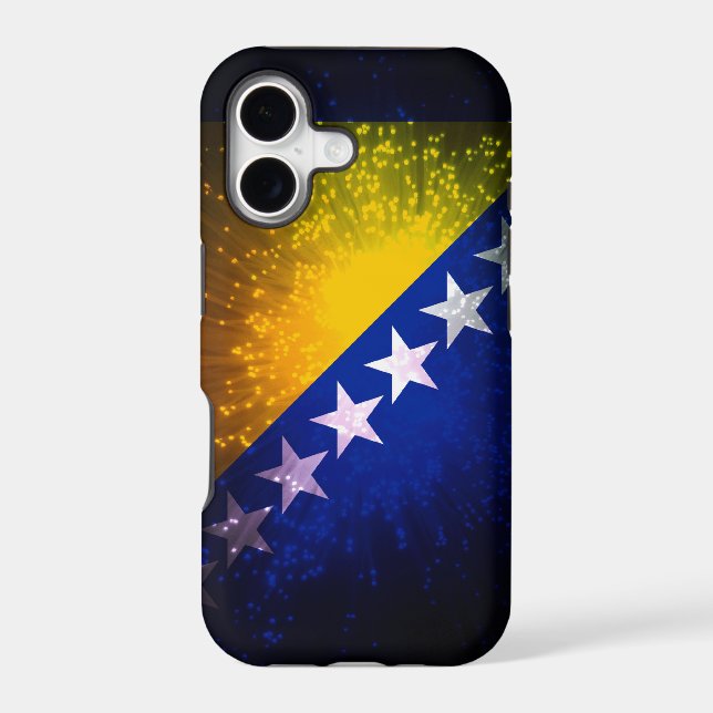 Firework; Bosnia Flag Iphone Case (Back)