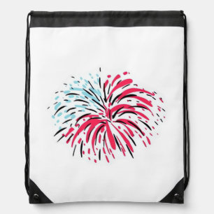 Firework Classic Drawstring Bag