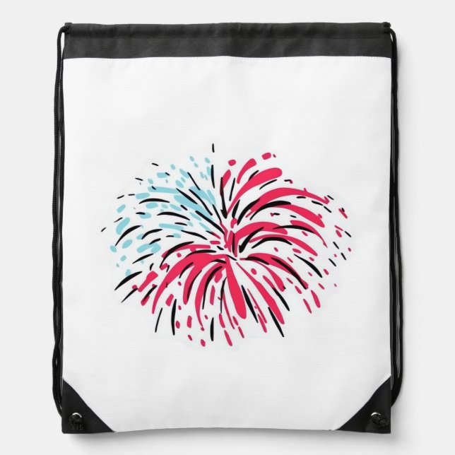 Firework Classic Drawstring Bag (Front)