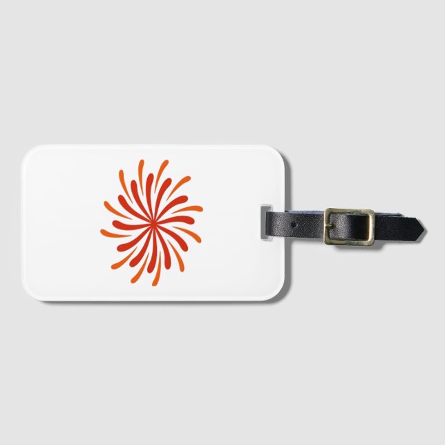 Firework Classic Luggage Tag (Front Horizontal)