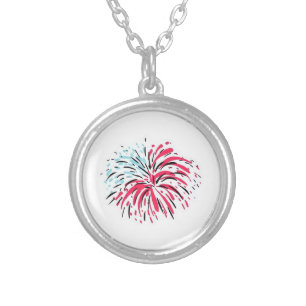 Firework Classic Silver Plated Necklace