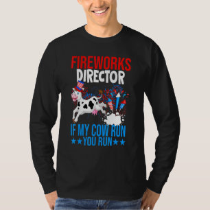 Firework Director Happy 4th Of July American Flag T-Shirt