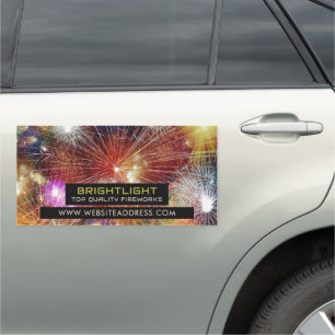 Firework Display, Fireworks Sales Car Magnet