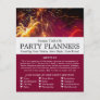 Firework Display, Party Event Planner Advertising Flyer