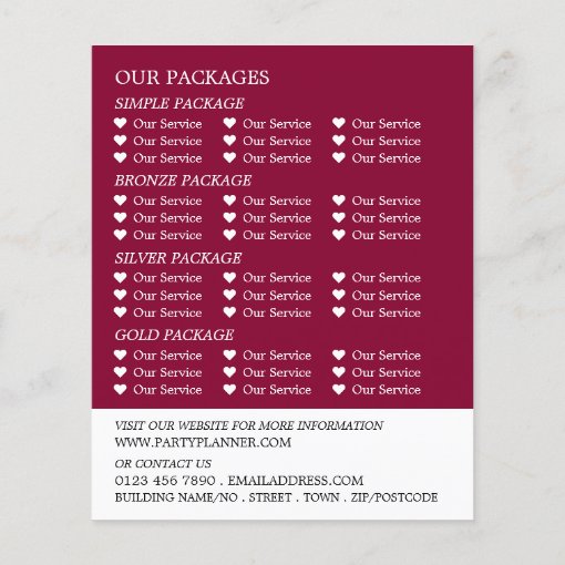 Firework Display, Party Event Planner Advertising Flyer | Zazzle