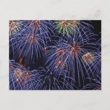 Firework Finale Postcard by jm_vectorgraphics at Zazzle