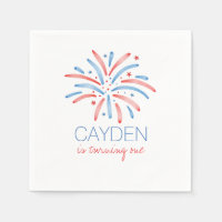 Firework Fourth of July Birthday