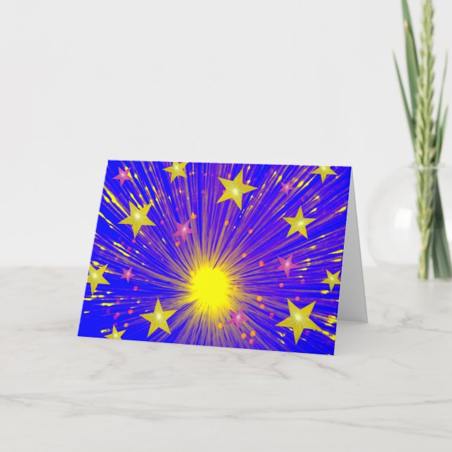 Firework greetings card (Front)