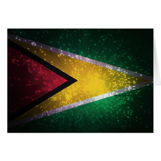 Firework; Guyana Flag Cards (Front Horizontal)