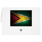 Firework; Guyana Flag Cards (Back Horizontal)