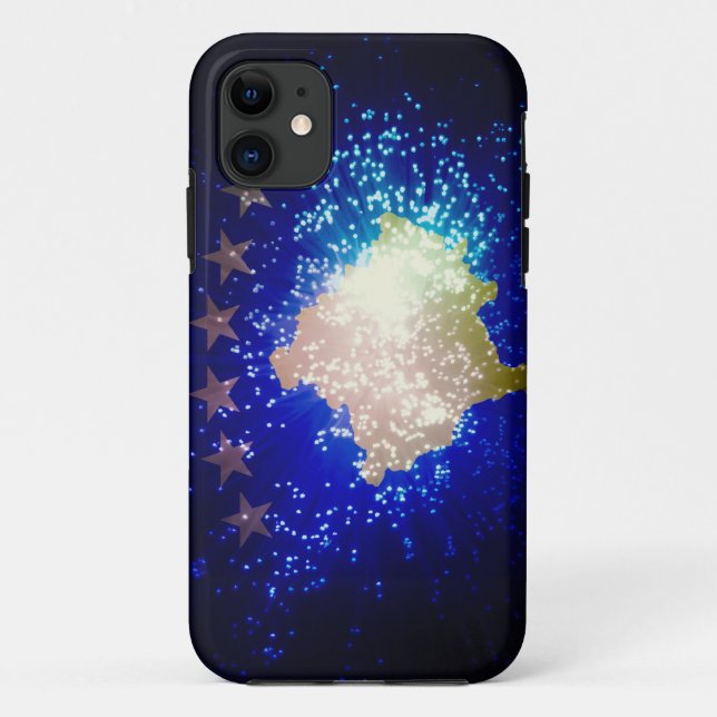 Firework; Kosovo Flag Case-Mate iPhone Case (Back)