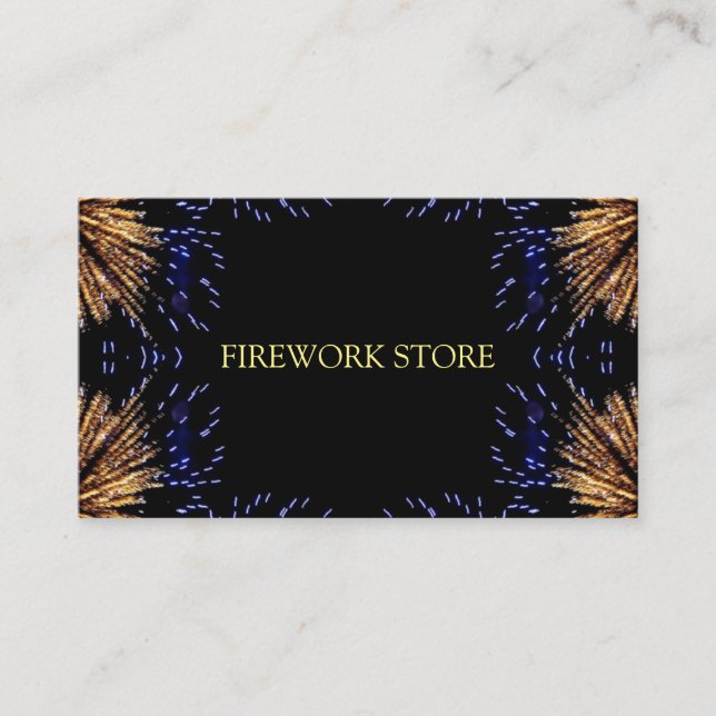 Firework Party Business Card (Front)