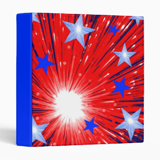 Firework Red White Blue binder blue