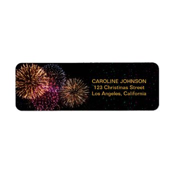 Firework 	Return Address Labels by SpecialOccasionCards at Zazzle