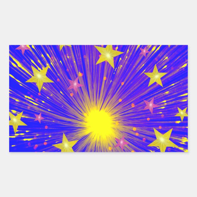 Firework sticker rectangle (Front)