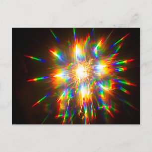 Firework Through 3D Glasses 1 Postcard