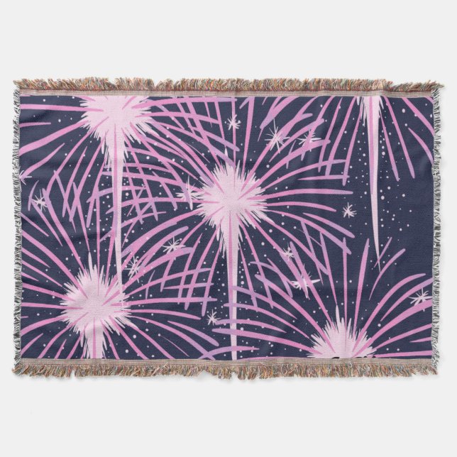 Firework Throw Blanket (Front)