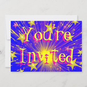 Firework 'You're Invited' invitation