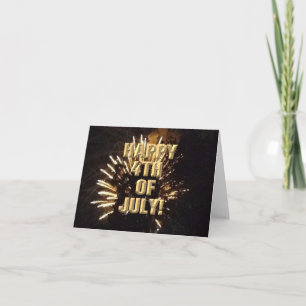 Fireworks 10 4th of July card