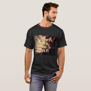 Fireworks 11 4th of July men black shirt