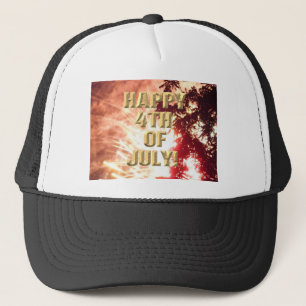 Fireworks 12 4th of July trucker hat