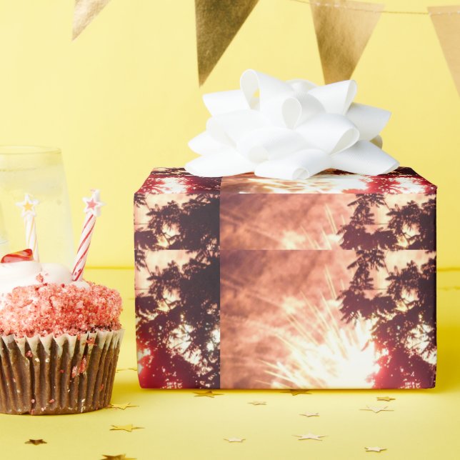 Fireworks 12 matte wrapping paper (Birthday Party)