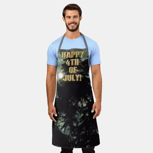 Fireworks 13 4th of July chef apron (Worn)