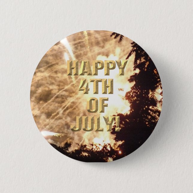 Fireworks 15 4th of July button (Front)