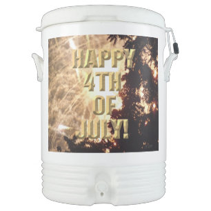 Fireworks 15 4th of July Igloo beverage cooler