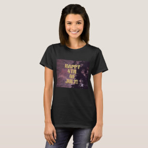 Fireworks 16 4th of July women black shirt