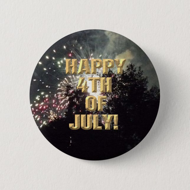 Fireworks 18 4th of July button (Front)