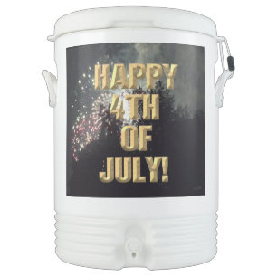 Fireworks 18 4th of July Igloo beverage cooler