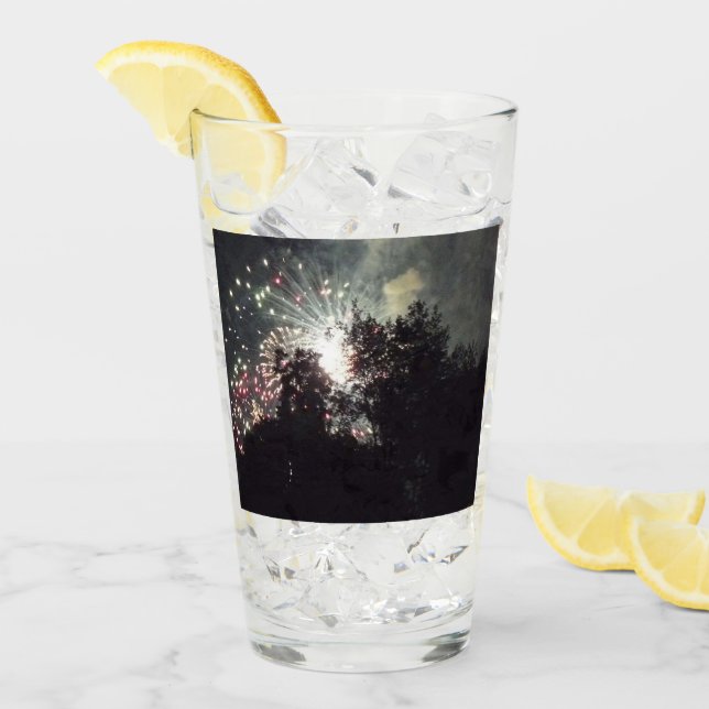 Fireworks 18 Collins glass tumbler (Front Ice)