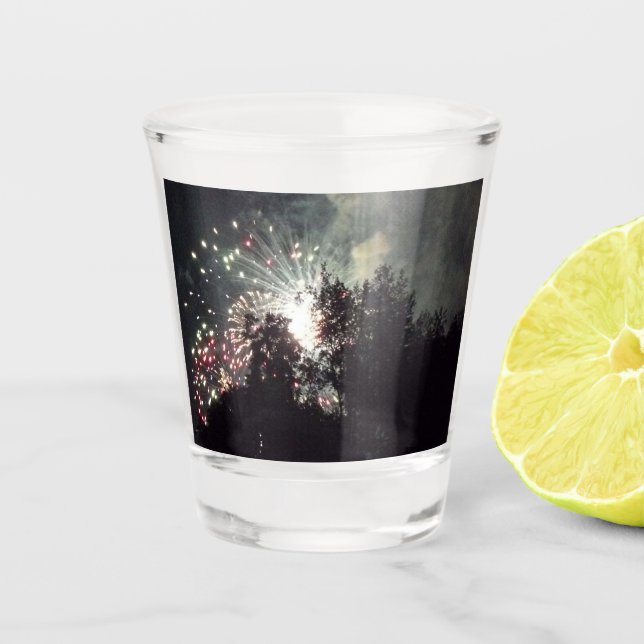 Fireworks 18 shot glass (Front)