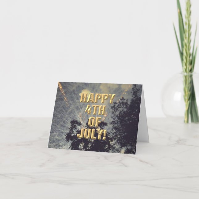 Fireworks 19 4th of July card (Front)