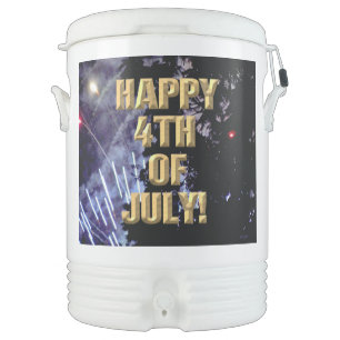 Fireworks 1 4th of July Igloo beverage cooler