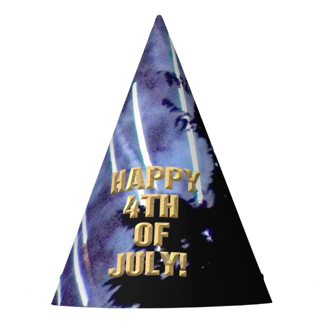 Fireworks 1 4th of July party hat (Front)